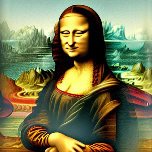 Image similar to mona lisa is a cat