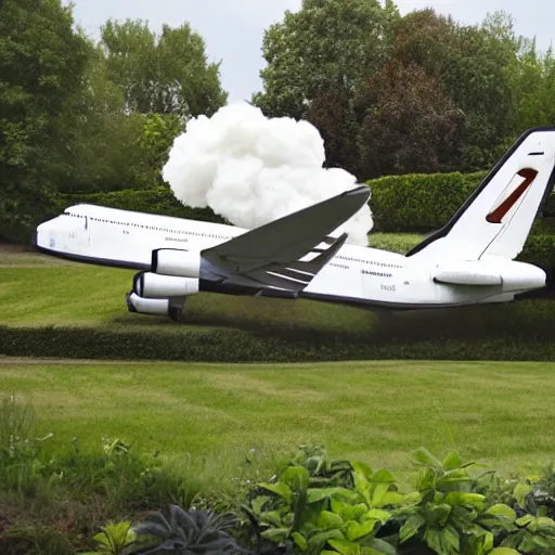 Image similar to shuttle in a garden