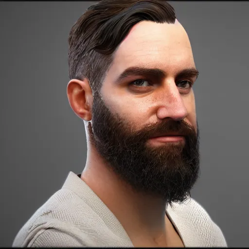 Prompt: man portrait from different angles, octane render unreal