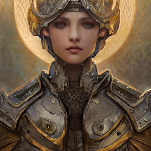 Image similar to portrait knights of Zodiac girl, silver and ice color reflected armor, in ruined Agora of Athens, ssci-fi, fantasy, intricate, very very beautiful, elegant, golden light, highly detailed, digital painting, artstation, concept art, smooth, sharp focus, illustration, art by tian zi and WLOP and alphonse mucha