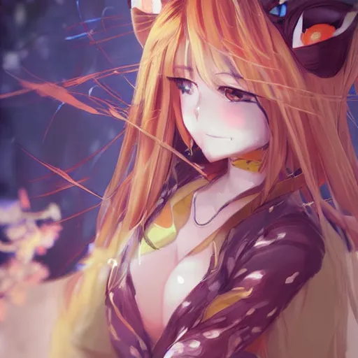 Prompt: beautiful anime art of a tiger neko girl character by WLOP rossdraws Logan Cure Mingchen Shen BangkuART sakimichan yan gisuka JeonSeok Lee