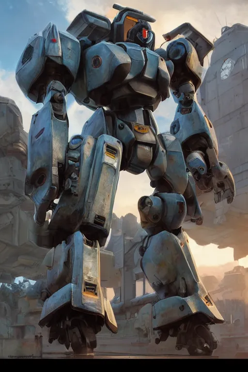 Image similar to mechwarrior 5 : mercenaries mech megaman transformer robot boss tank engine game octane render, 4 k, hd 2 0 2 2 3 d cgi rtx hdr style chrome reflexion glow fanart, global illumination ray tracing hdr fanart arstation by ian pesty by jesper ejsing pixar and disney unreal zbrush central hardmesh