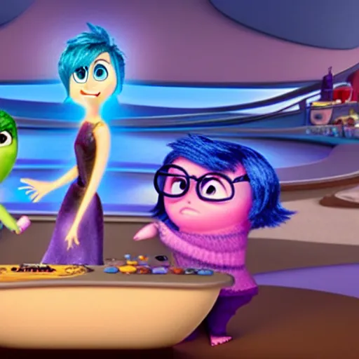 Prompt: inside out pixar animation persona, high quality cartoon