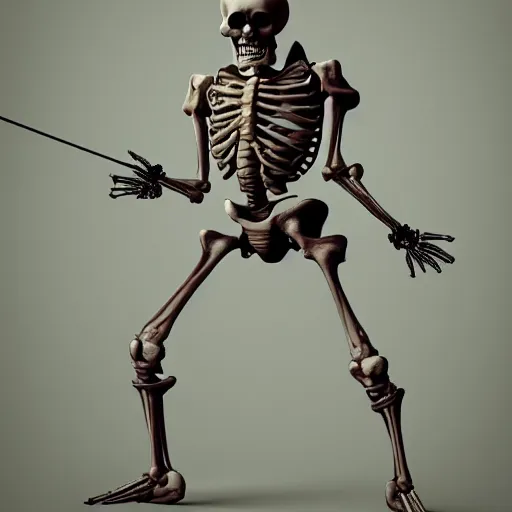 Prompt: a photo of a skeleton archer, 4k, very detailed