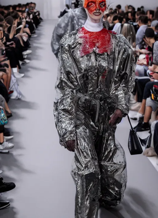 Prompt: hyperrealistic and heavy detailed balenciaga runway show of ghost busters, leica sl 2 5 0 mm, vivid color, high quality, high textured, real life