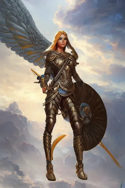 Image similar to amazon valkyrie athena, d & d, fantasy, portrait, highly detailed, headshot, digital painting, trending on artstation, concept art, sharp focus, illustration, art by artgerm and greg rutkowski and magali villeneuve