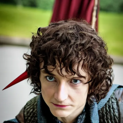 Prompt: DC's character Robin as Frodo, dslr photo