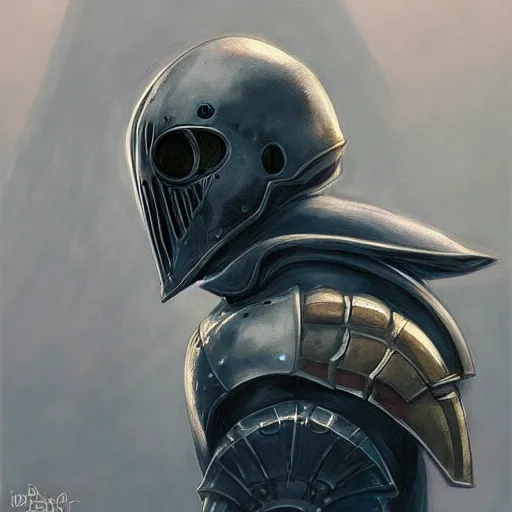 Prompt: hollow knight as a realistic knight, closeup portrait art by donato giancola and greg rutkowski, realistic face, digital art, trending on artstation, symmetry!!!