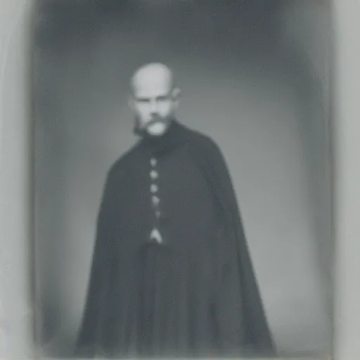 Prompt: victorian pinhole photography portrait of a really friendly wizard, sharp focus, 35mm