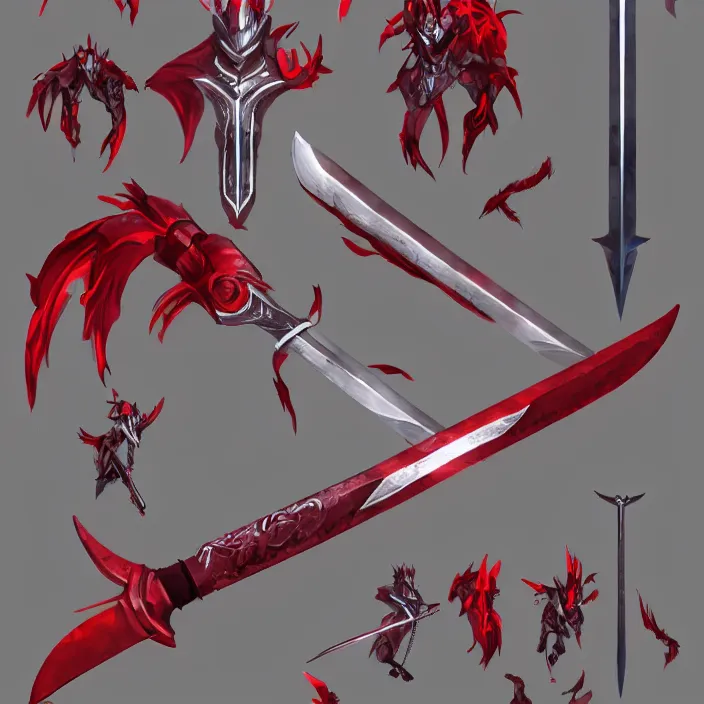 Prompt: oh sword of starlight. the red ones, black ones, and white ones must be destroyed! keep this a secret. excalibur!, trending on artstation