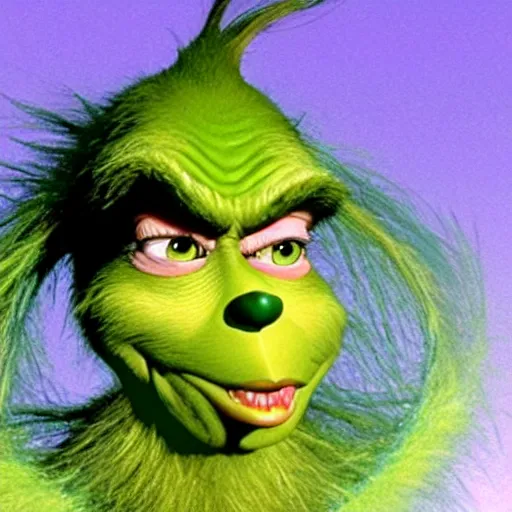 Prompt: 9 0 s cgi model of the grinch