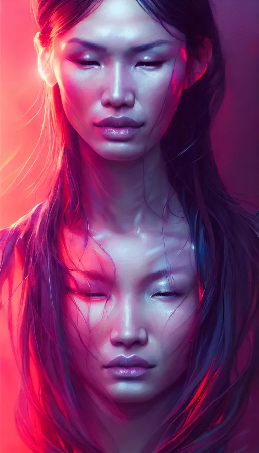 Image similar to altered carbon, dance meditation, gemma chan girl portrait, made by stanley artgerm lau, wlop, rossdraws, james jean, andrei riabovitchev, marc simonetti, yoshitaka amano, beksinski artstation, cgsociety