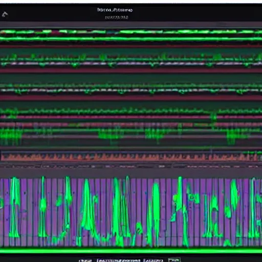 Prompt: adobe audition spectrogram of a ghost singing.