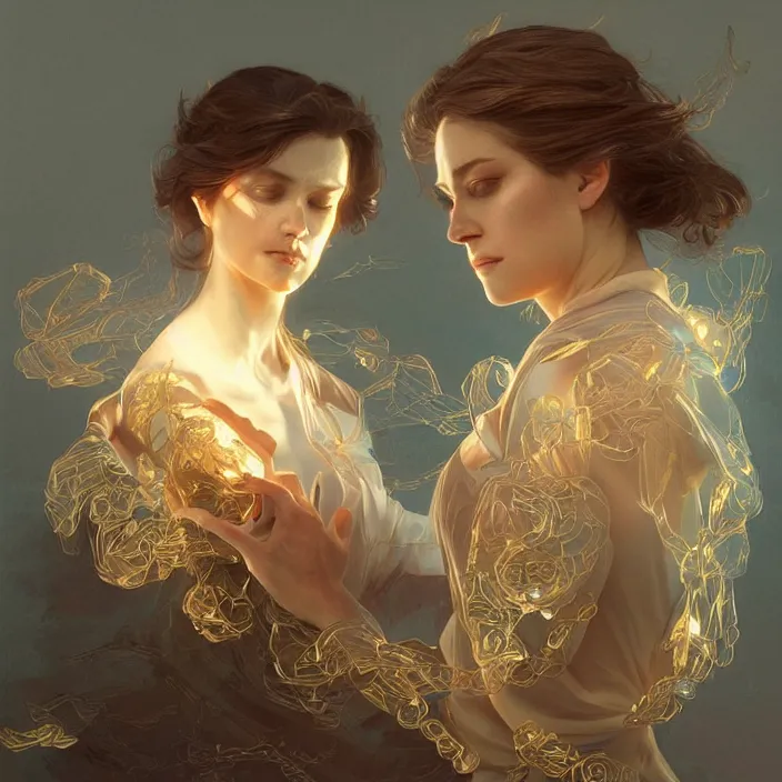 Image similar to kintsugi art, rim light, ultra realistic illustration, alanis guillen, intricate, elegant, highly detailed, digital painting, artstation, concept art, smooth, sharp focus, illustration, art by artgerm and greg rutkowski and alphonse mucha