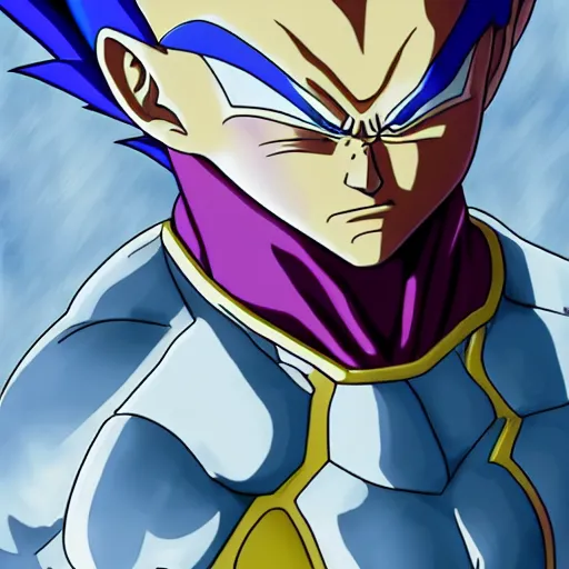 Image similar to majin vegeta fan art