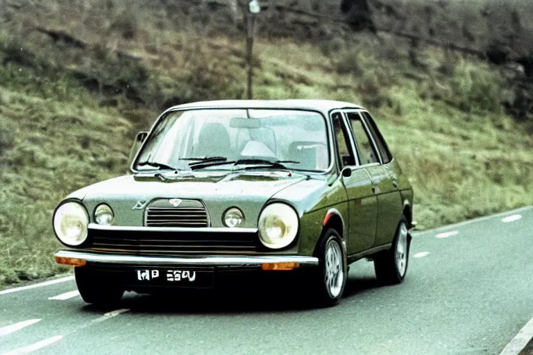 Image similar to vaz 2101 as sport car, movie still, speed, cinematic Eastman 5384 film