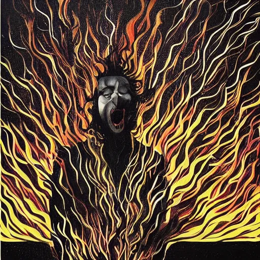 Image similar to you can count on me when it's down to the wire, i'm the sound of sirens to your house on fire, art by danny mcbride. i'll provide the courage that you require, to take that leap of faith, art by knyazev konstantin
