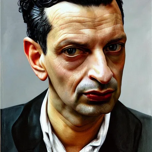 Image similar to high quality high detail painting by lucian freud, hd, dave gahan