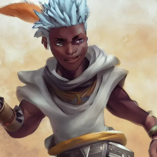 Image similar to Sandstorm Ekko from League of Legends