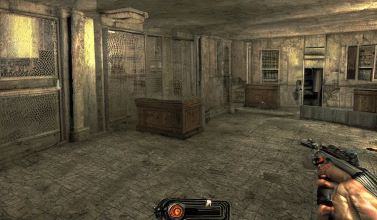 prompthunt: Ao Oni in Fallout 3, gameplay, screenshot