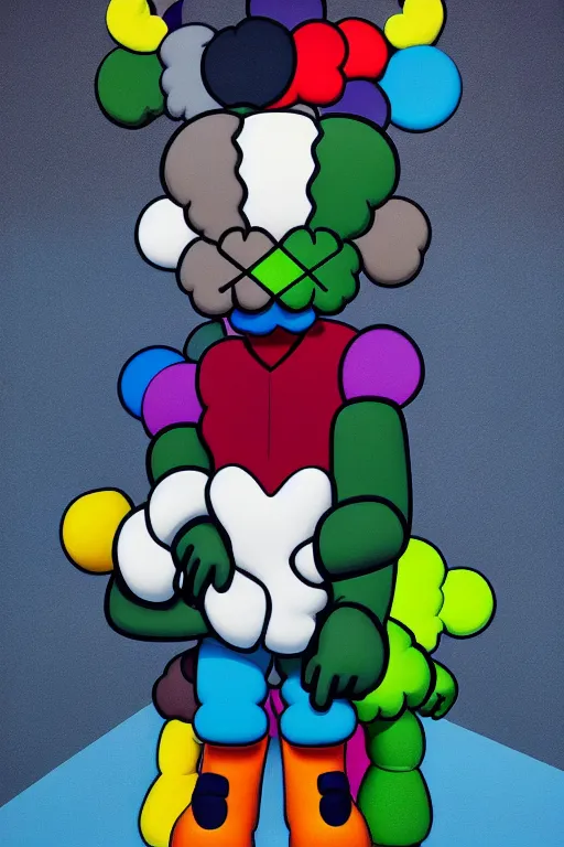 Image similar to beautiful kaws artwork