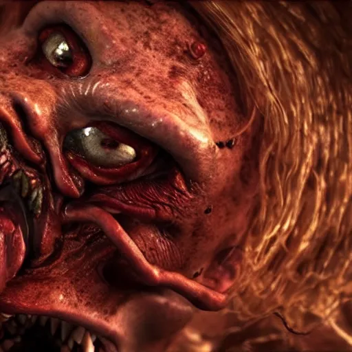 Image similar to agony, desperate, scared, nightmare, hellish, 4 k, ultra realistic