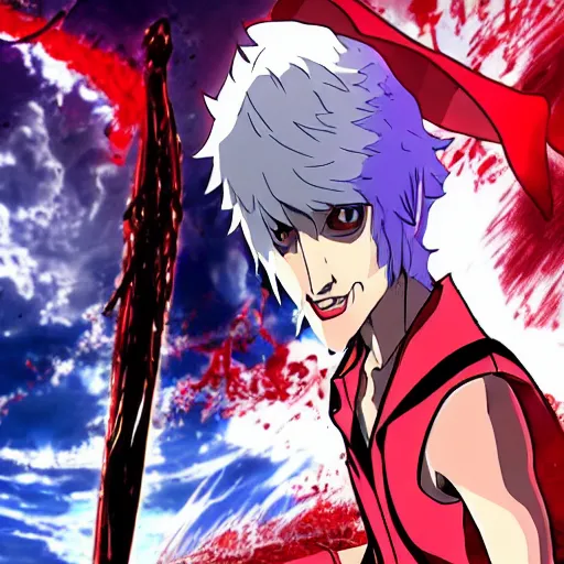 Dante of Devil May cry in the stye of Kill la, Stable Diffusion