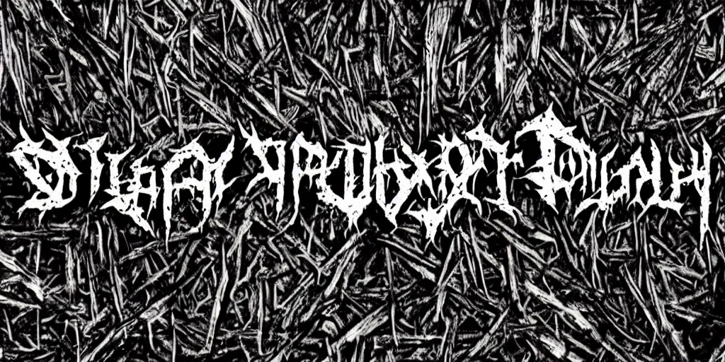 Image similar to 90s old school death metal band logo