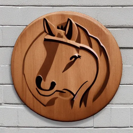 Image similar to https://cdn.discordapp.com/attachments/989739627244048384/1006379547937210528/Garbonzo_a_fancy_wooden_plaque_that_says_The_Mule_on_it_realist_428cc2f1-fcbb-4677-9a55-e7042bff826e.png wooden portrait of a mule, highly detailed, strikingly beautiful, captivating