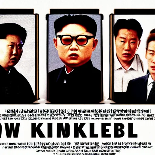 Image similar to low resolution filmstill of a north Korean thriller in the style of Kim Jong-il and David Cronenberg