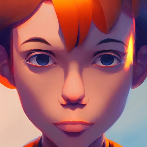 Image similar to face icon stylized minimalist contact 1 9 9 7, loftis, cory behance hd by jesper ejsing, by rhads, makoto shinkai and lois van baarle, ilya kuvshinov, rossdraws global illumination