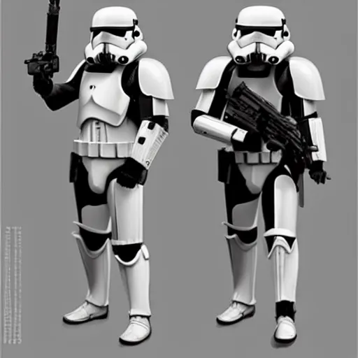 Image similar to an imperial stormtrooper walking, full body photography, extremely long shot, long shot, full-length, head-to-toe, concept art by Doug Chiang cinematic, realistic painting, high definition, concept art, the Mandalorian concept art style