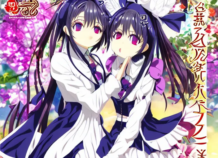 Image similar to moe tapestries goods ; kadokawa light novel, cover, ; visual nove