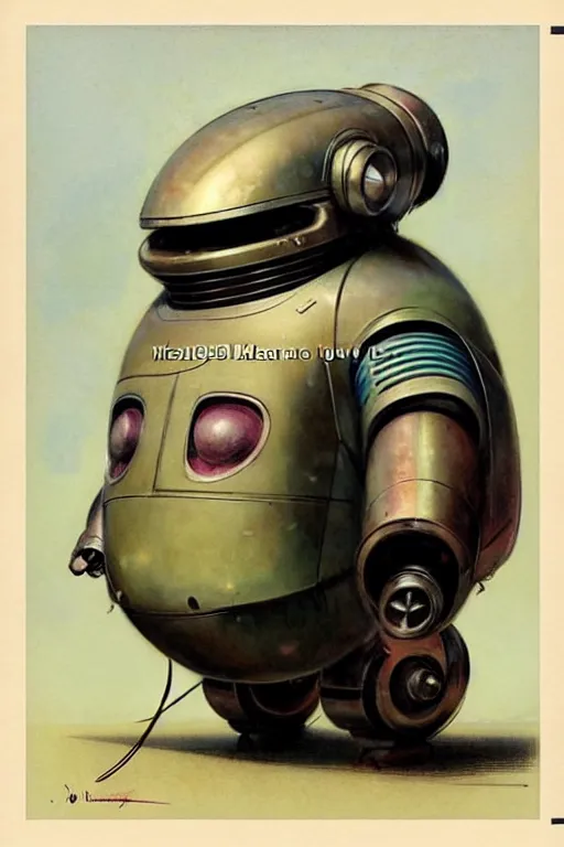 Image similar to ( ( ( ( ( 1 9 5 0 s retro future android robot fat robot mouse wagon. muted colors., ) ) ) ) ) by jean - baptiste monge,!!!!!!!!!!!!!!!!!!!!!!!!!