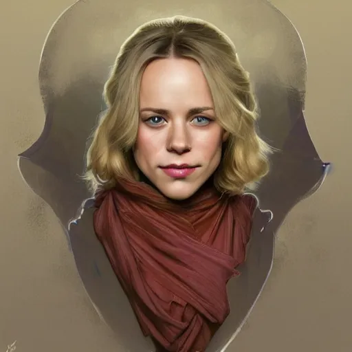 Image similar to Young blonde Rachel McAdams, highly detailed, digital painting, artstation, concept art, smooth, sharp focus, illustration, ArtStation, art by artgerm and greg rutkowski and alphonse mucha and J. C. Leyendecker and Edmund Blair Leighton and Katsuhiro Otomo and Geof Darrow and Phil hale and Ashley wood and Ilya repin and Charlie Bowater