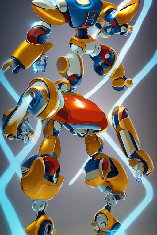 Image similar to metabots medabots medarotto medarot robot minimalist comics, behance hd by jesper ejsing, by rhads, makoto shinkai and lois van baarle, ilya kuvshinov, rossdraws global illumination ray tracing hdr radiating a glowing aura