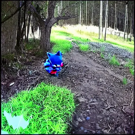 Image similar to Creepy Sonic trail cam footage