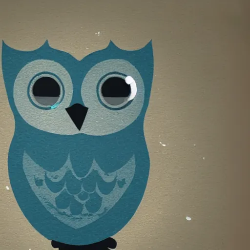 Prompt: the duolingo owl in Psycho