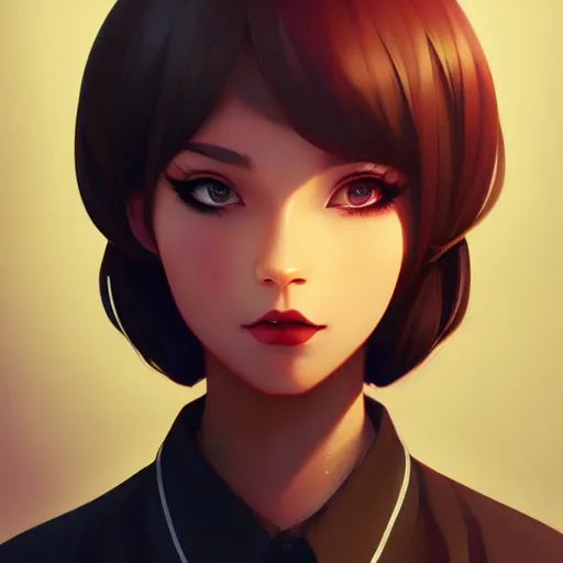 Image similar to portrait of a beautiful barista, art by lois van baarle and ross tran and sam yang and ilya kuvshinov and guweiz, digital art, high detail, sharp focus, unreal engine 5, trending on artstation, deviantart, pinterest, 4 k uhd image