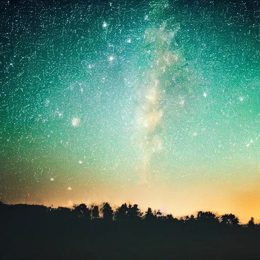 Image similar to HD Dslr professional photograph of landscape and a sky full of beautiful stars