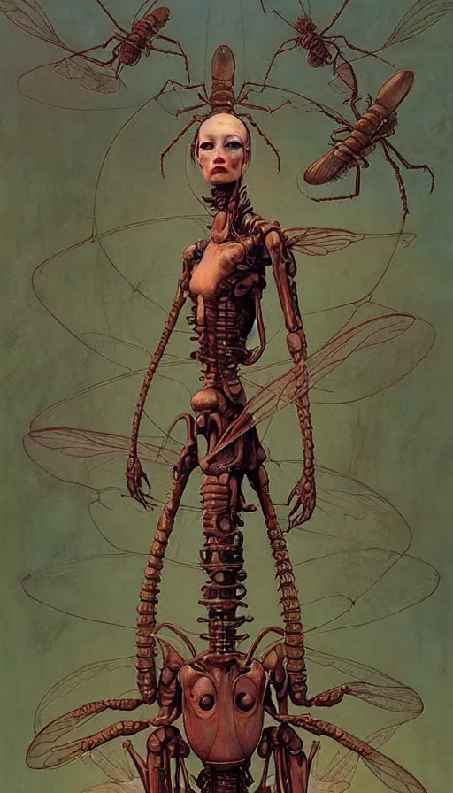 Image similar to mantis by chiara bautista, beksinski and norman rockwell and greg rutkowski weta studio and tom bagshaw and james gurney and lucasfilm