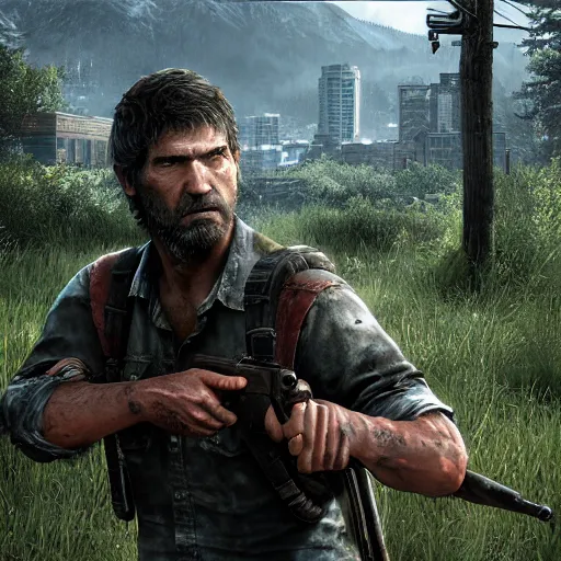 Image similar to Joel from the last of us unreal engine 5, ultra detailed, detailed, realistic