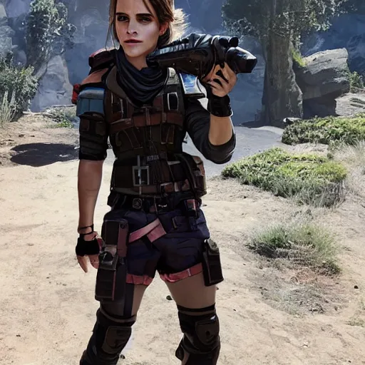 Image similar to emma watson as an apex legends character