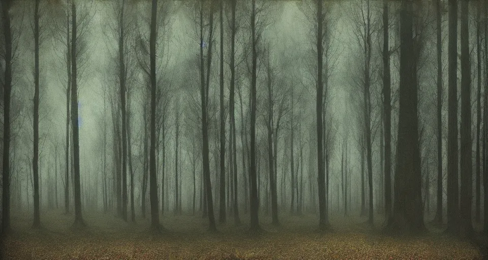 Image similar to Enchanted and magic forest, by Dan Witz