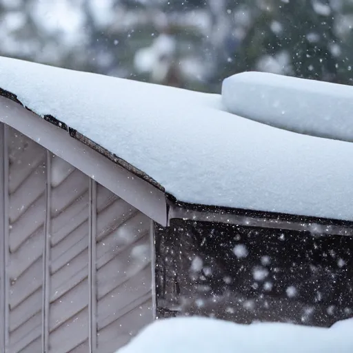 Image similar to snow falling bedroom roof in reverse