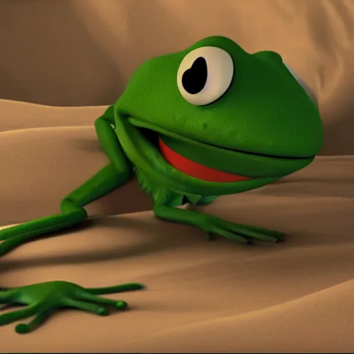 Prompt: portrait of gigachad kermit the frog, 8 k octane render, cinematic film still