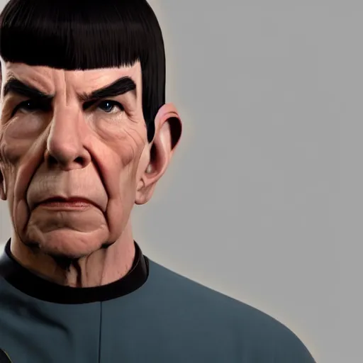 Image similar to spock in star wars, photorealistic scene, 8 k, trending on artstation,