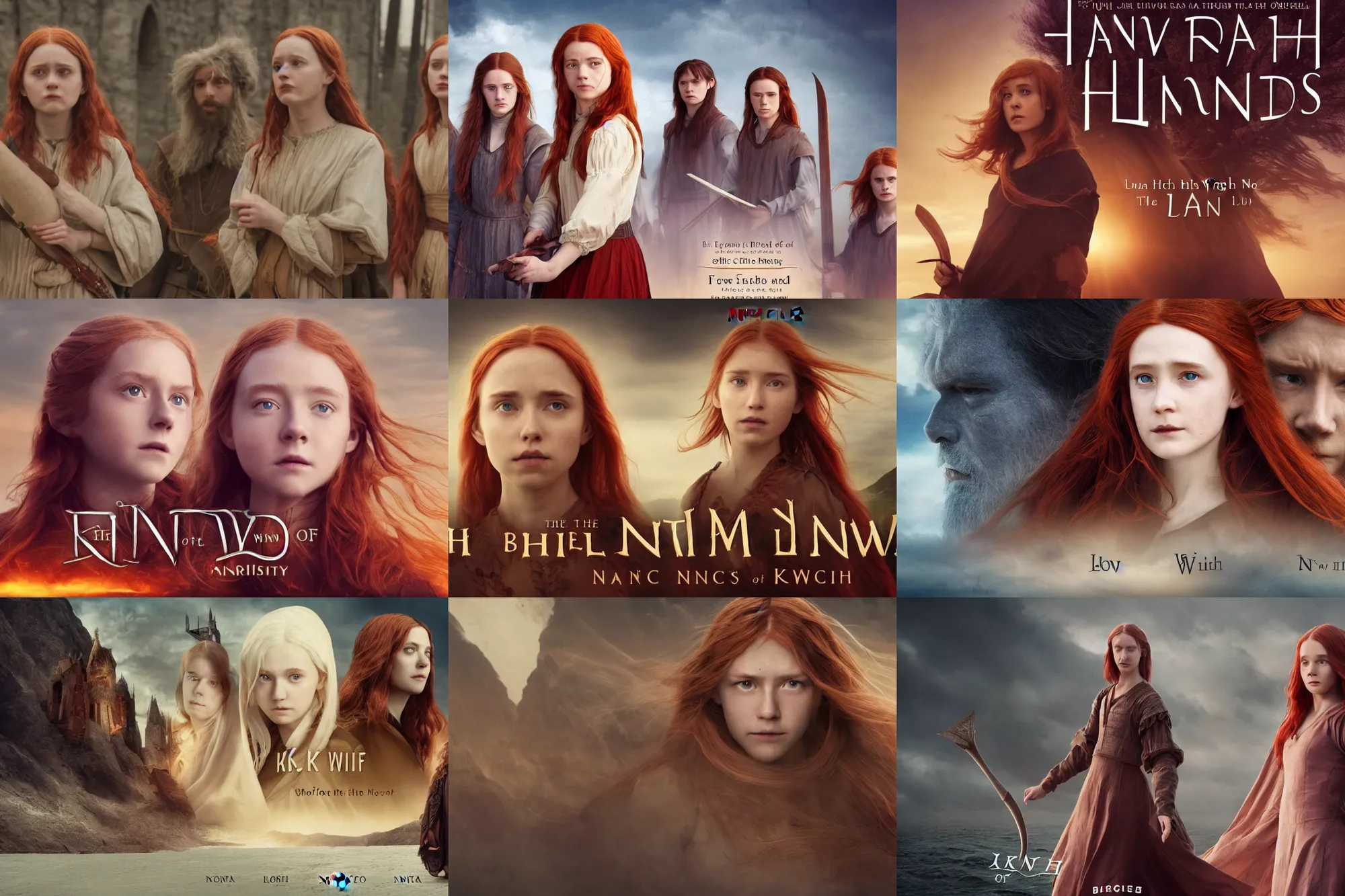 Prompt: still from a new high budget netflix series of the book the name of the wind, kvoth, university, lute, orphan, red hair, denna, magic, 4 k, cinematic, flagship series