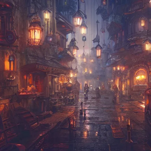 Prompt: a magical city of mushrooms ,cute ,clean and clear,in steampunk city by Greg rutkowski,sung Choi, 8k photo realistic, cinematic lighting, hd ,high details, atmospheric, trending on artstation, glowing effect, devinart, golden ratio, rule of thirds