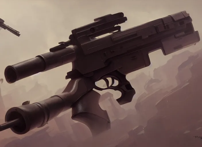 Prompt: futuristic gun, while background, hyperrealism, no blur, 4 k resolution, ultra detailed, style of tyler edlin, wes anderson, greg rutkowski